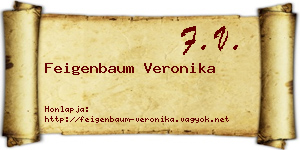 Feigenbaum Veronika névjegykártya